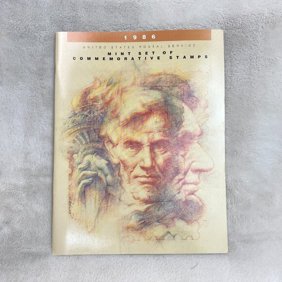 Vintage 1986 US Postal Service Mint Set of Commemorative Stamps (Book Only) - Picture 1 of 10